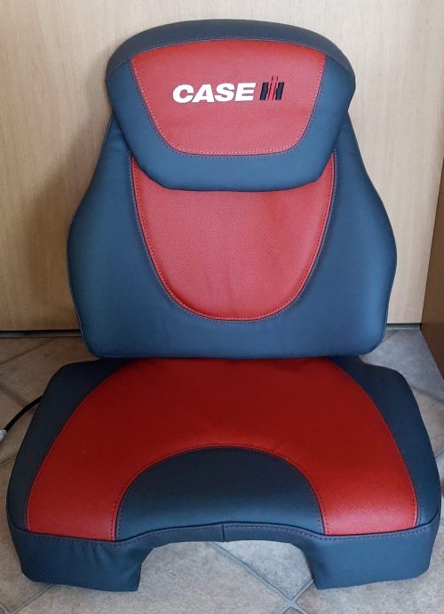 Lederpolster für den Traktor mit Aufdruck